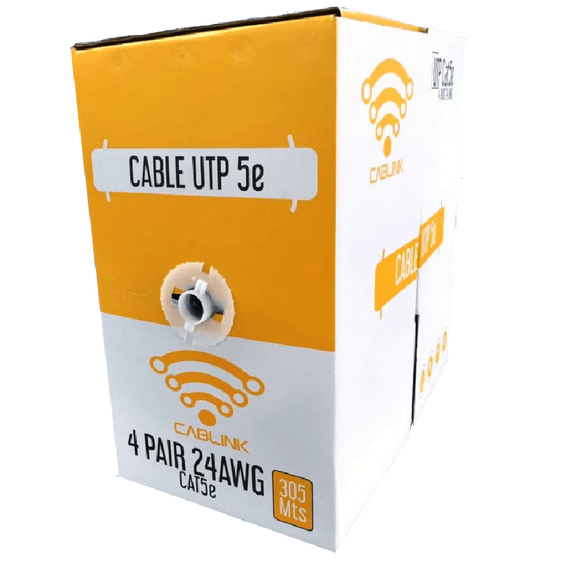 CABLE UTP CAT5E CABLINK CAB-UTP5ECCA INTERIOR CCA/ALEACION 305 METROS