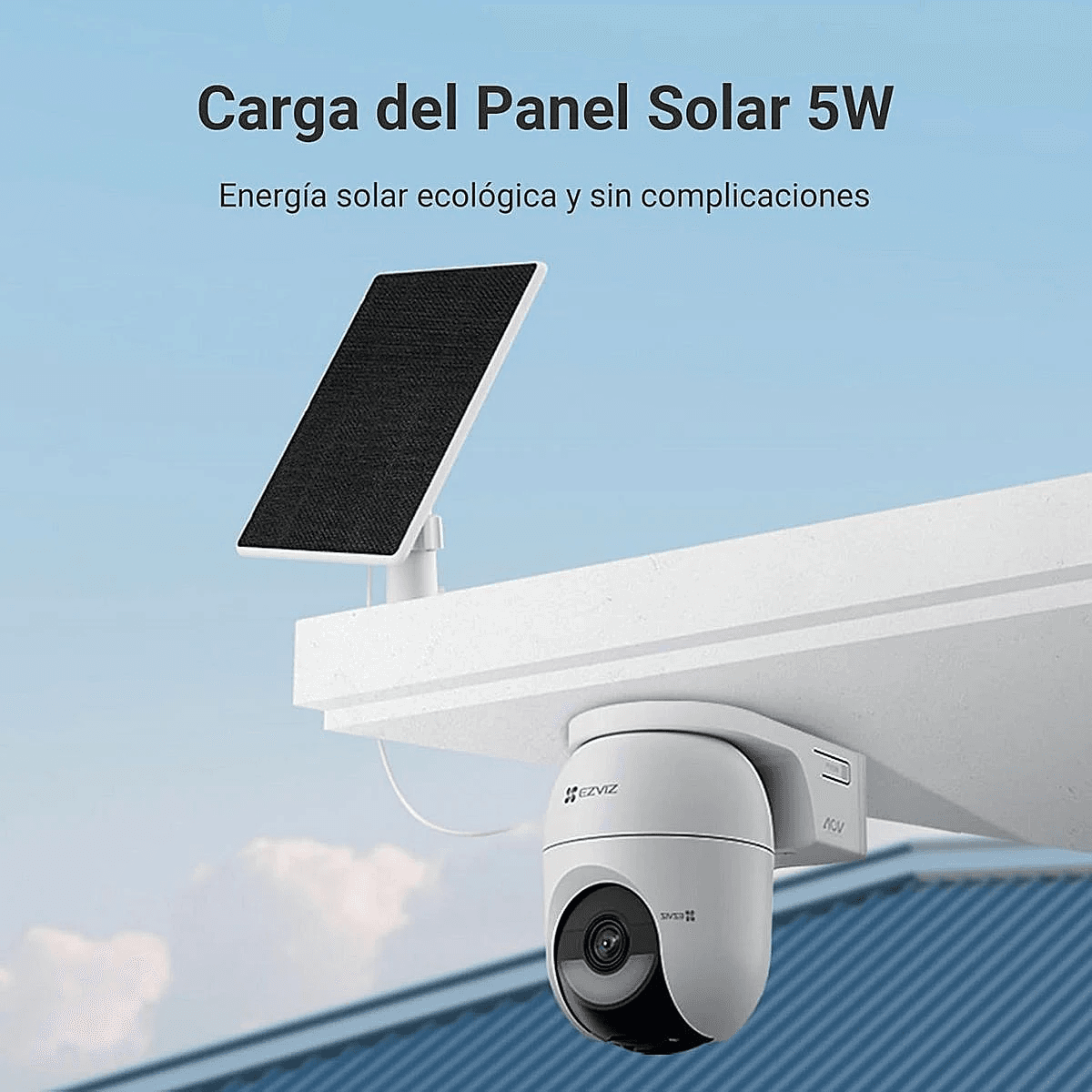 CAMARA EZVIZ CS-CB8C-SP-R100 WIFI PT 4MP EXTERIOR C/BATERIA 5200MAH Y PANEL SOLAR