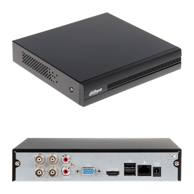 GRABADOR DVR DAHUA DH-XVR1B04-IT 1080/2MP AUDIO DOS VIAS WIZSENSE