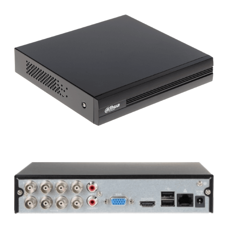 Grabador DVR Dahua DH-XVR1B08-IT 8CH 2MP SATA con Audio Bidireccional