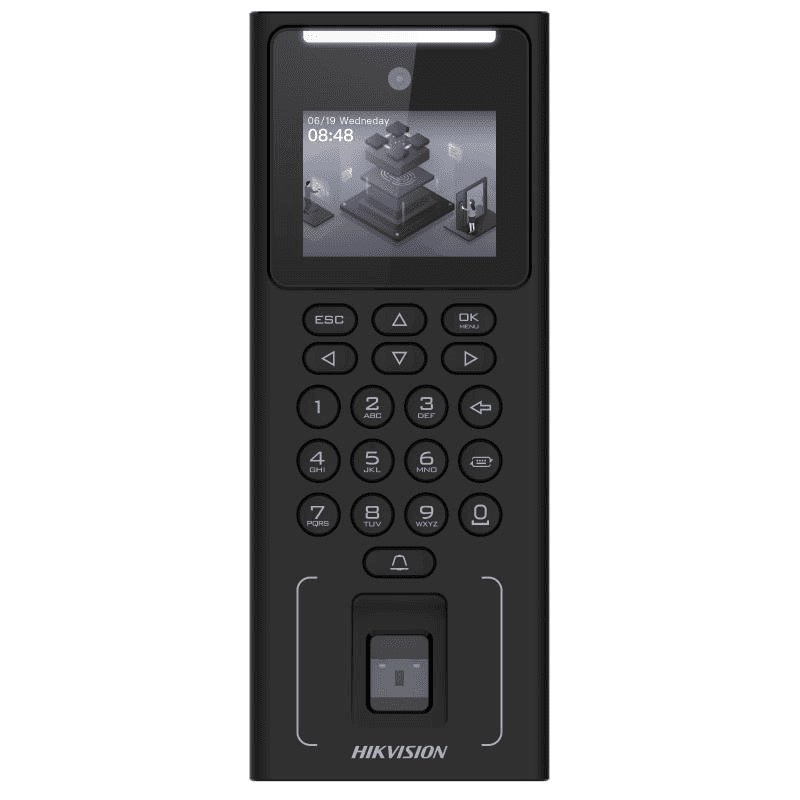 LECTOR BIOMETRICO HIKVISION DS-K1T321EFWX FACIAL MIN MOE WIFI *TARJETA (EM)*