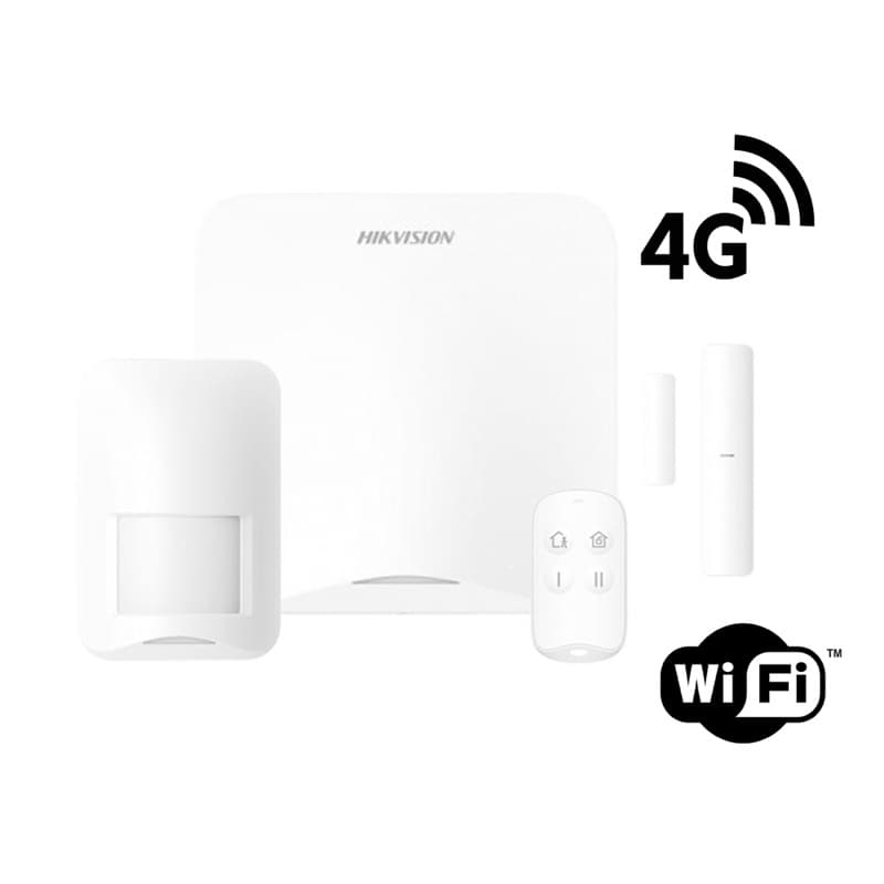 KIT DE ALARMA HIKVISION DS-PA201PS-KIT-16WB WIRELESS 4G 433MHZ RADIO 1200M GEST.NUBE