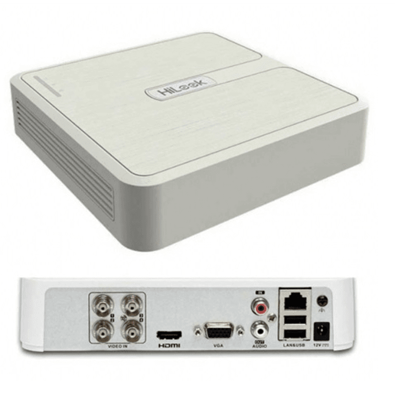 Grabador DVR HiLook DVR-104G-M1 4CH 2MP SATA (+5CH IP) con DetMov 2.0