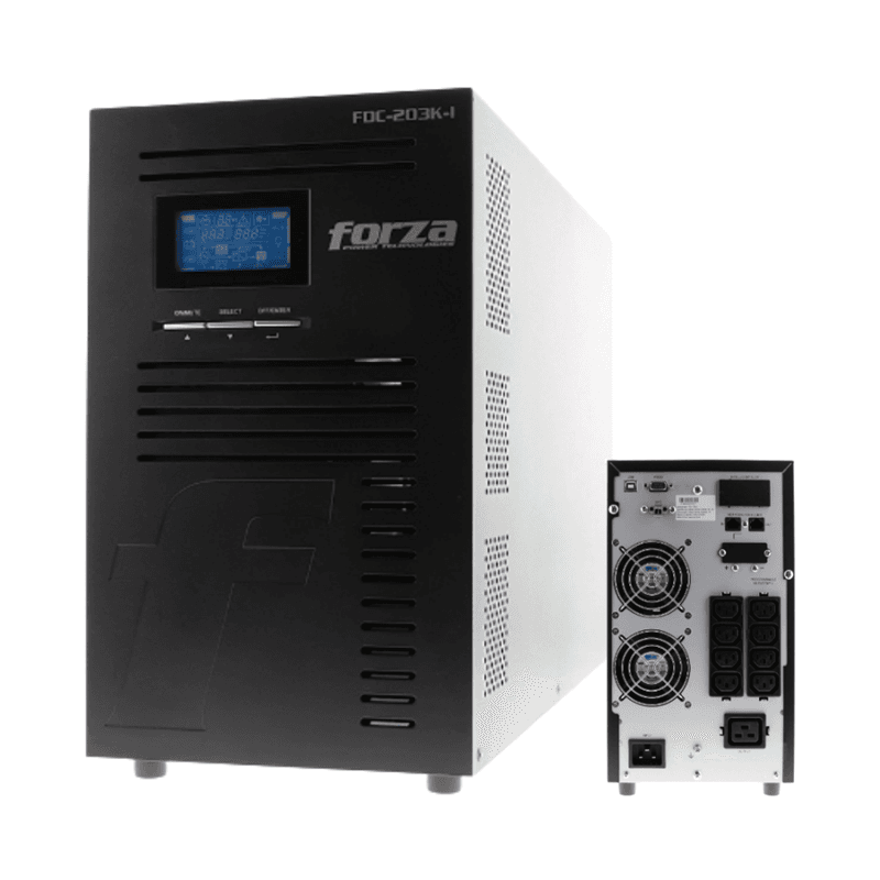UPS FORZA ON-LINE 3000WATT 240VCA SALIDA 200/208/220/230/240VCA 3000VA FDC-203K-I
