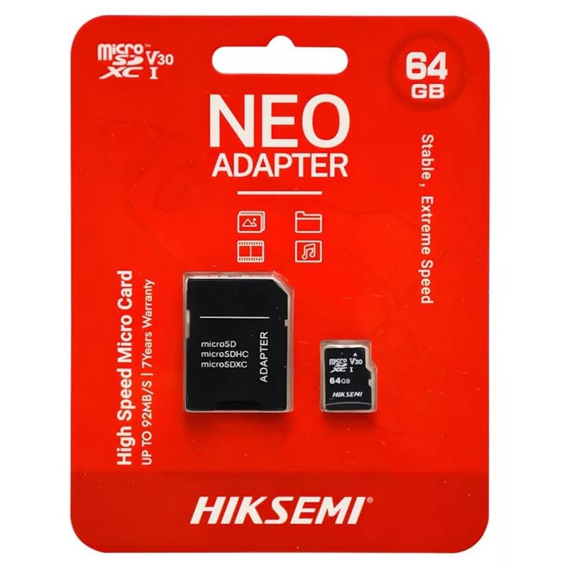 MEMORIA MICRO SD HIKSEMI HS-TF-C1 64G 64GB CLASE 10 USH-1