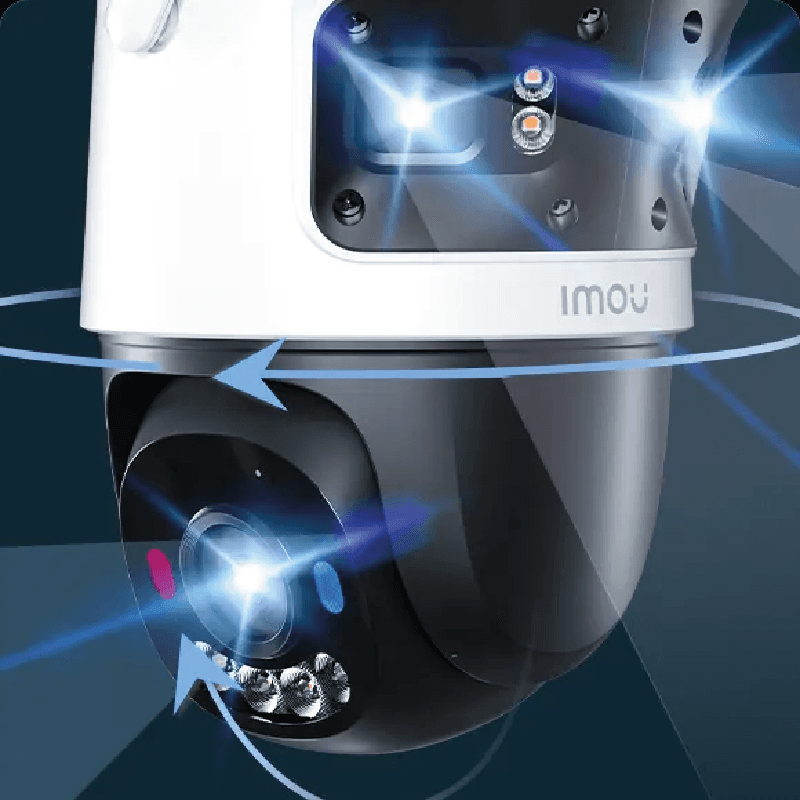 CAMARA WIFI IMOU IPC-S7UN-11M0WED CRUISER TRIPLE 11MP 2*3MP FIJO + 1*5MP PT SMART-FULLCOLOR