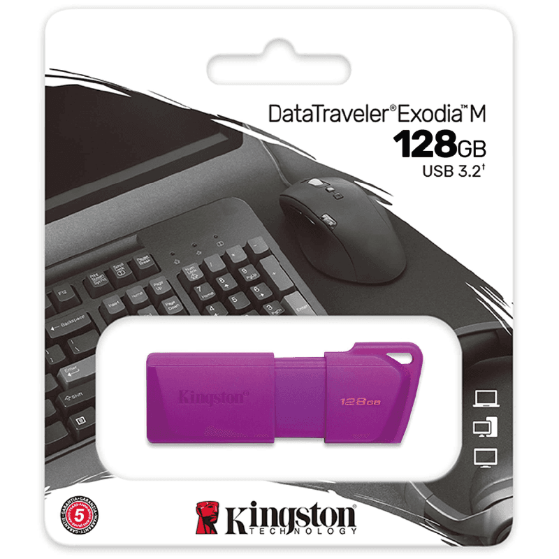 LLAVE MAYA KINGSTON 128GB USB3.0 MORADO KC-UL2-128-7LP