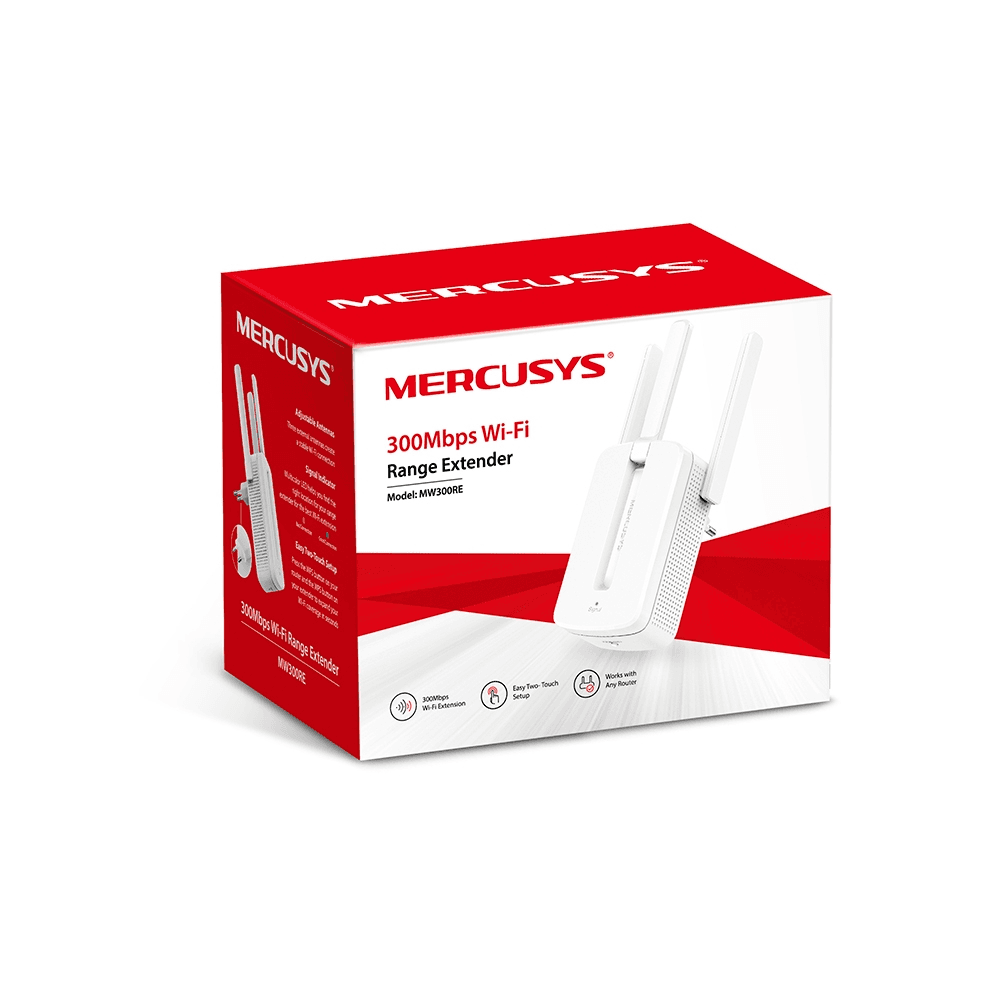 Expansor de Señal Wi-Fi Mercusys MW300RE 300Mbps