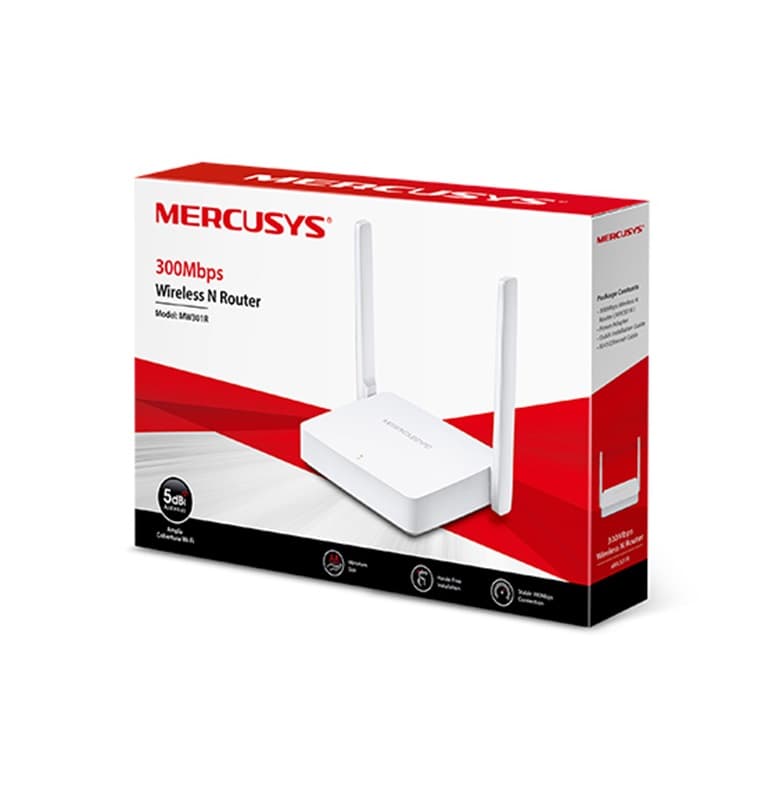 ROUTER MERCUSYS MW301R INALAMBRICO 2,4GHZ 1WAN/2LAN 10/100
