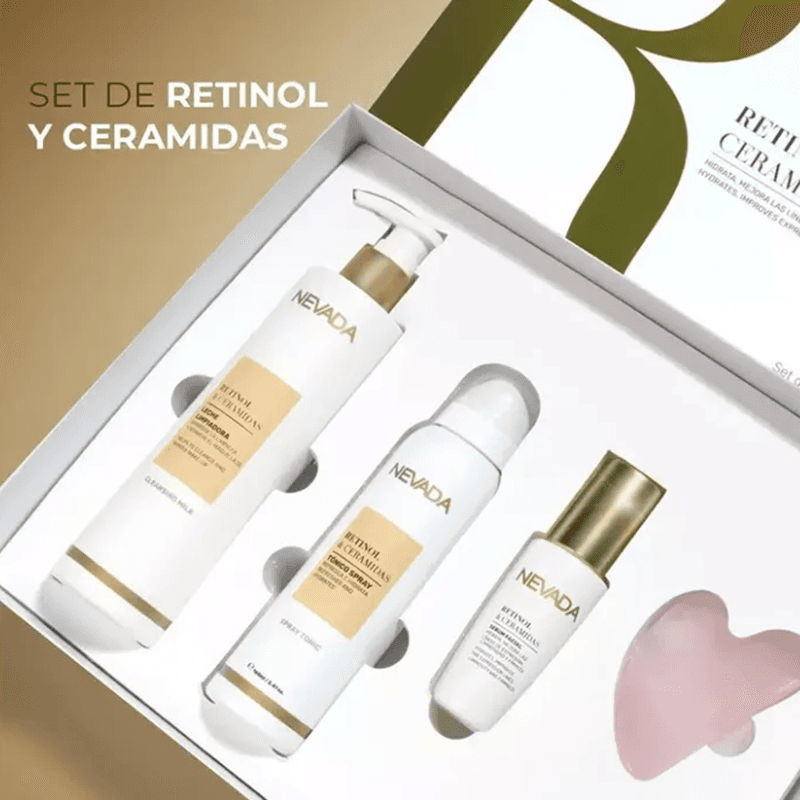 Kit Facial Nevada NEV-4PACK-F Femenino con Retinol y Ceramidas