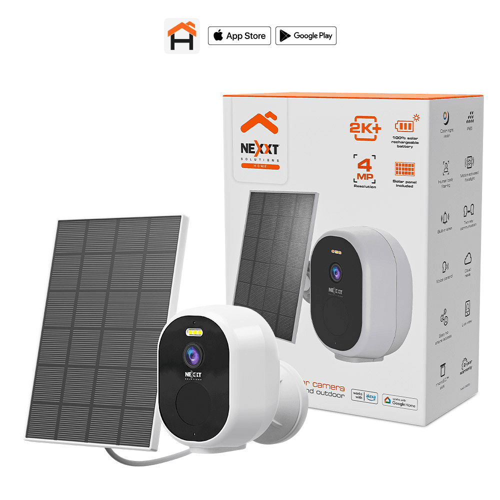 CAMARA WIFI NEXXT NHC-OF20S FIXED CAM 2K C/PANEL SOLAR INCLUIDO