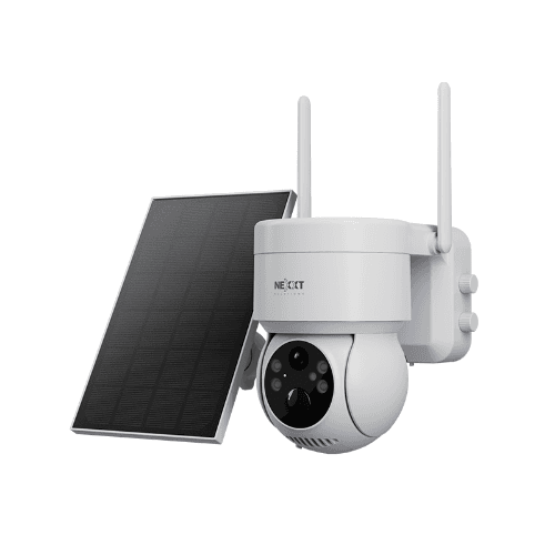 Cámara WiFi Nexxt NHC-OP20S Solar 2K PT/FC con Audio, Sirena e IP65