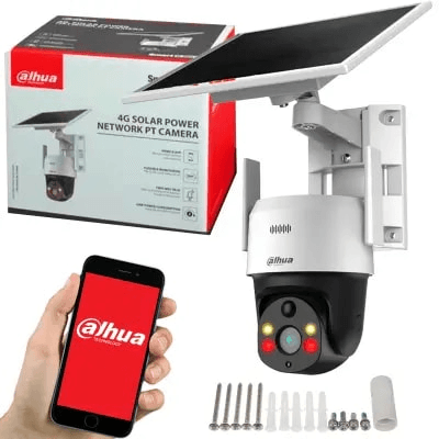 Cámara IP Dahua Dual Iluminador 4MP 4G SD2A400HB con Energía Solar