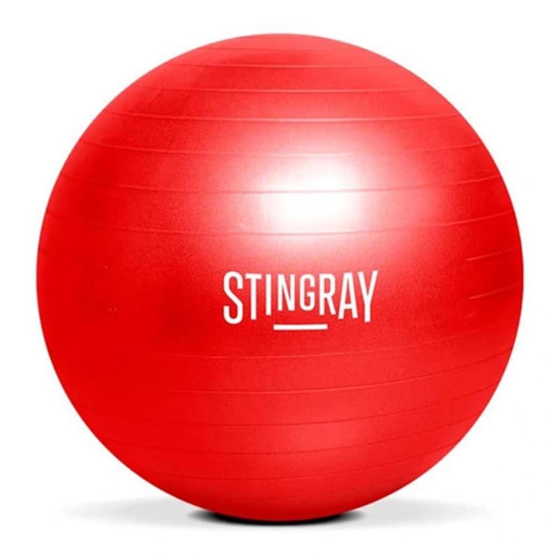 STINGRAY BOLA DE GIMNASIO ROJA 65MM CON INFLADOR SFPEL-65CM-R