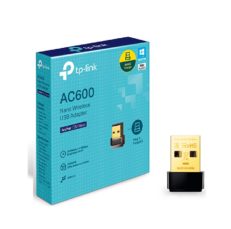 ADAPTADOR WIRELESS USB AC600 ARCHER T2U NANO