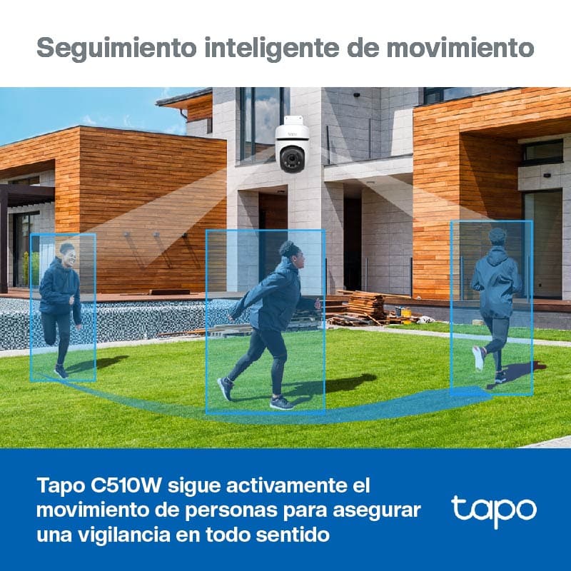 Cámara WiFi TP-Link Tapo C510W 2K PT/FC con Audio e IP65