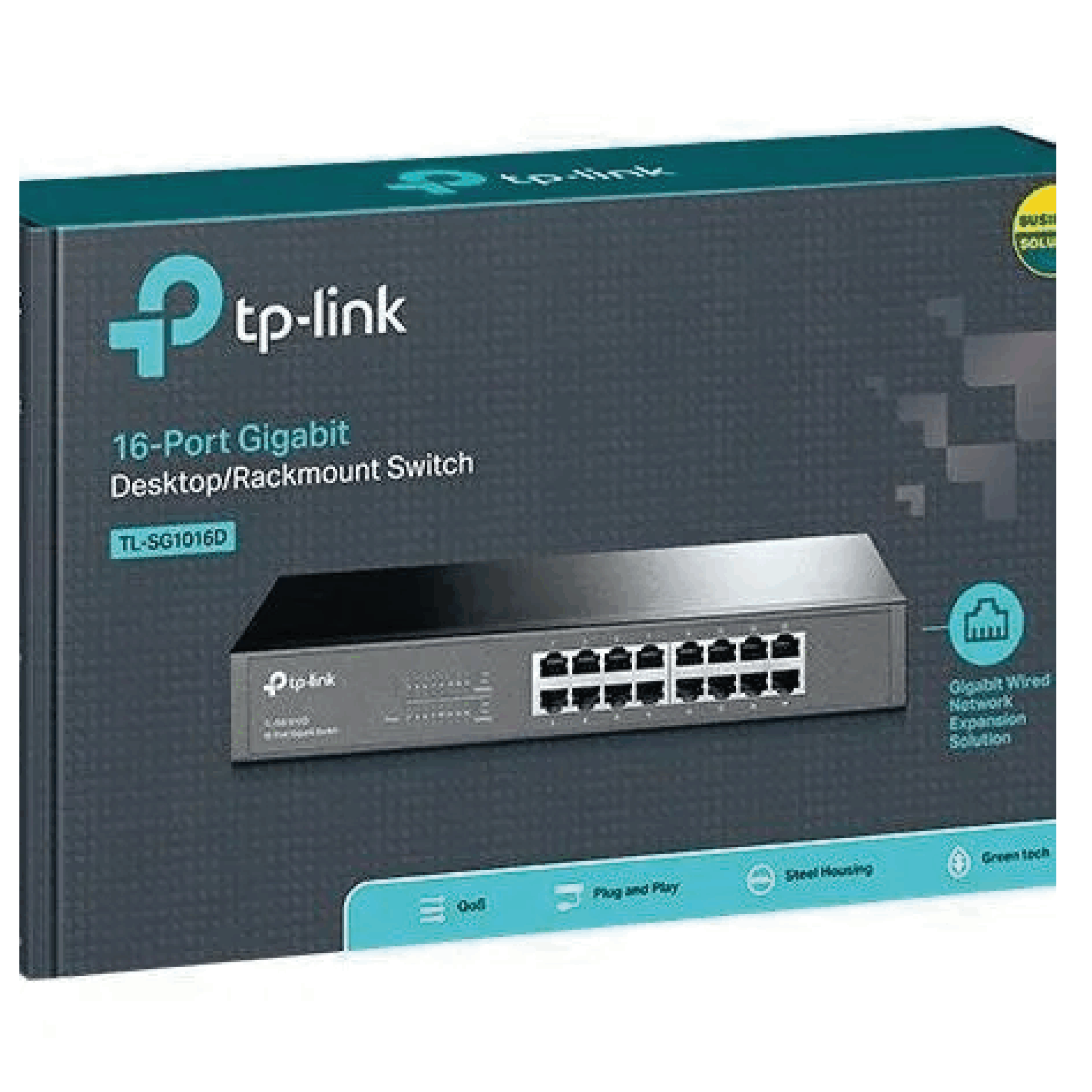 SWITCH TP-LINK TL-SG1016D 16PTS GE 10/100/1000 DESK/RACK
