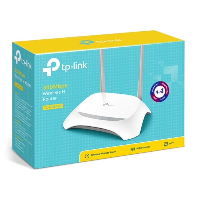 Router Inalámbrico TP-Link WR840N 300Mbps 2.4GHz 1WAN/4LAN