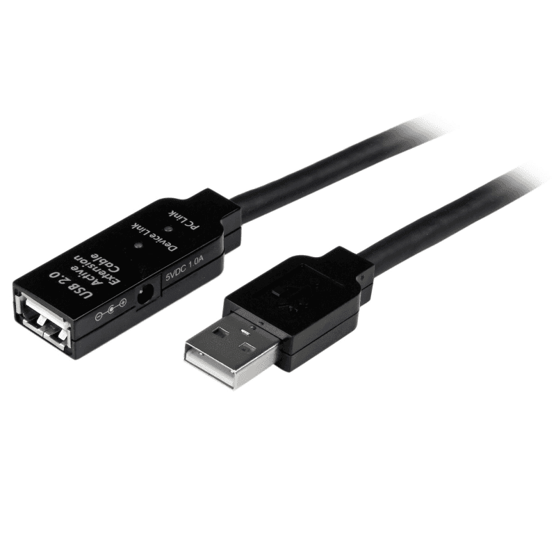 CABLE DE EXTENSIÓN 10M USB 2.0 ALTA VELOCIDAD ACTIVO AMPLIFICADO – MACHO A HEMBRA USB A USB2AAEXT10M