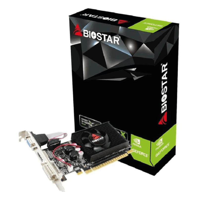 TARJETA DE VIDEO BIOSTAR VGA GEFORCE G210 DDR3 1GB 64BIT VN2103NHG6-TB1RL-BS2