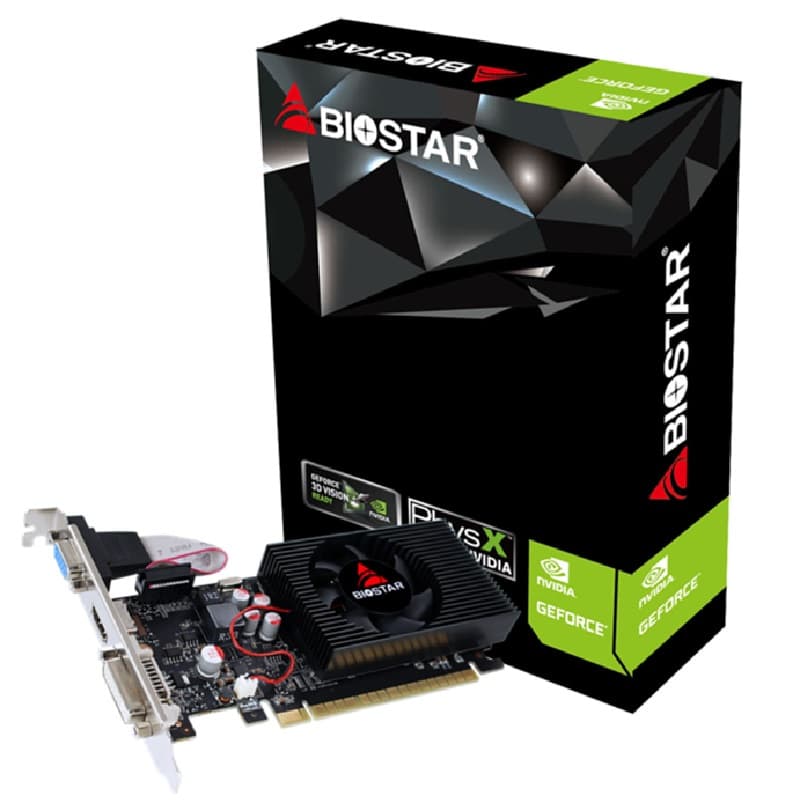 TARJETA VIDEO BIOSTAR HDMI/DVI GEFORCE GT710 4GB 64BIT VN7313TH41-TBARL-BS2