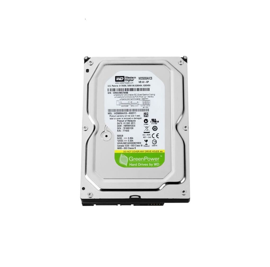 DISCO DURO WD WD5000AVCS 500GB 3.5″ SATA PULLS 6 MESES GARANTIA