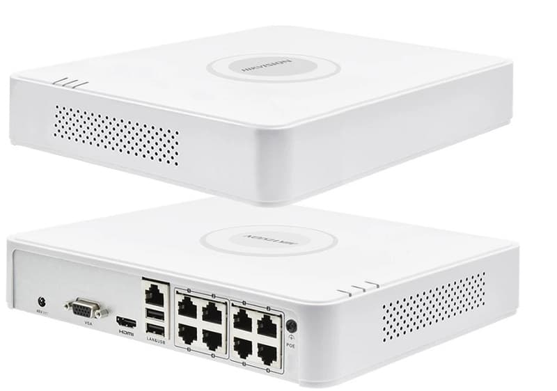 GRABADOR NVR HIKVISION DS-7108NI-Q1/8P 8CH 4MP POE SATA P2P/ONVIF