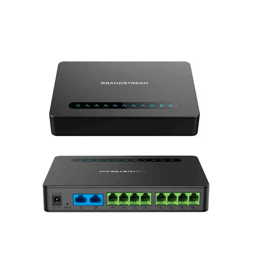 GATEWAY GRANDSTREAM HT818 V2 8PTOS FXS (CONECTAR TEL. ANALOGO) ROUTER 2PTOS GIGA