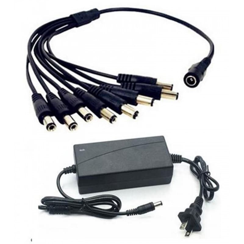 FUENTE DE PODER P/CAMARAS 12V 8A 8 TOMAS