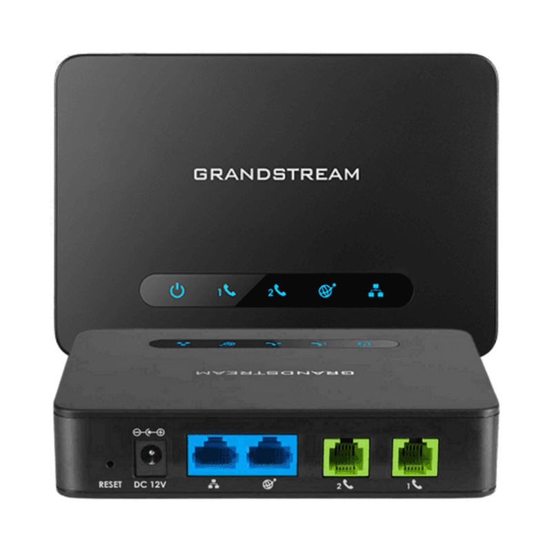 GRANDSTREAM HT-814 ATA 2 PTOS FXS C/ 2 PTOS DE RED GIGABIT