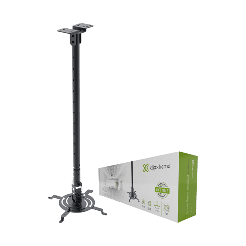 SOPORTE UNIVERSAL TECHO P/PROYECTORES, 360GRADOS KLIPXTREME KPM-610B