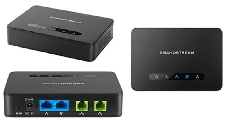 GRANDSTREAM HT-814 ATA 2 PTOS FXS C/ 2 PTOS DE RED GIGABIT